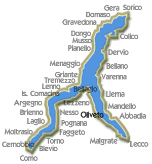 Karte Oliveto Lario