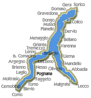 Karte Pognana Lario