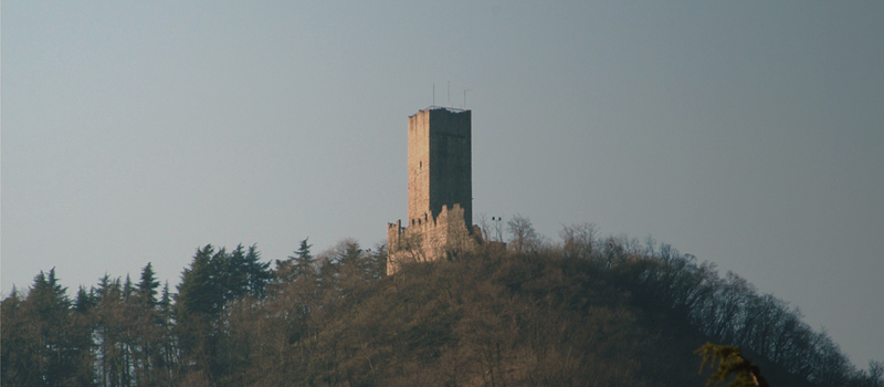 Das Schloss Baradello in Como