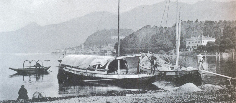 Antiken Boote des Comer Sees