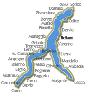 Karte Bellano