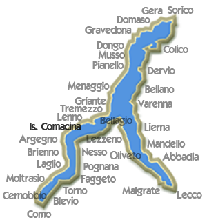 Karte Insel Comacina