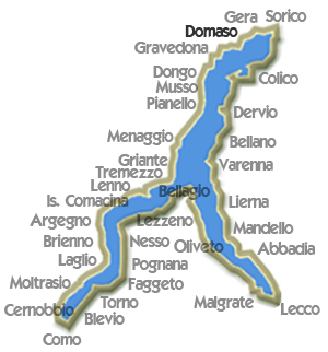 Karte Domaso