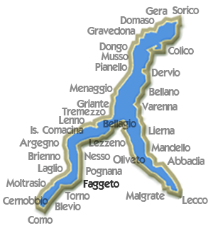 Karte Faggeto Lario