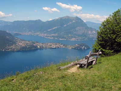 Sentiero del Viandante - 2. Etappe (Obere Variante) | Alpe Mezzedo (870 m) - Lierna