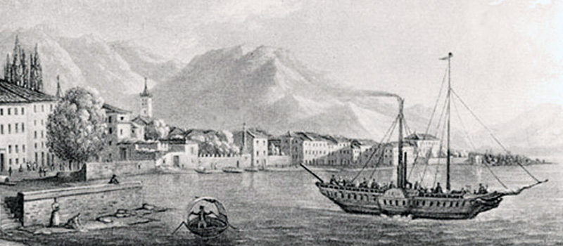 Lario Schifffahrt geschichte 1826/1900