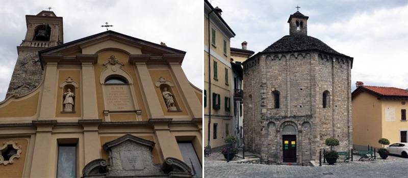 Die Kirche Santo Stefano und die Taufkapelle - Lenno