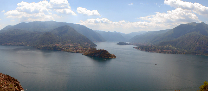 Der Wanderweg Viandante - Zweite Etappe, höher gelegene Variante, von Lierna nach Varenna