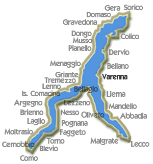 Karte Varenna